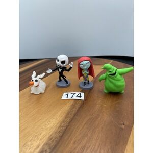 Nightmare Before Christmas Figurine Lot of 4 Sally Jack Oogie‎ Boogie Zero